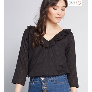 Ruffled Collar ModCloth Blouse